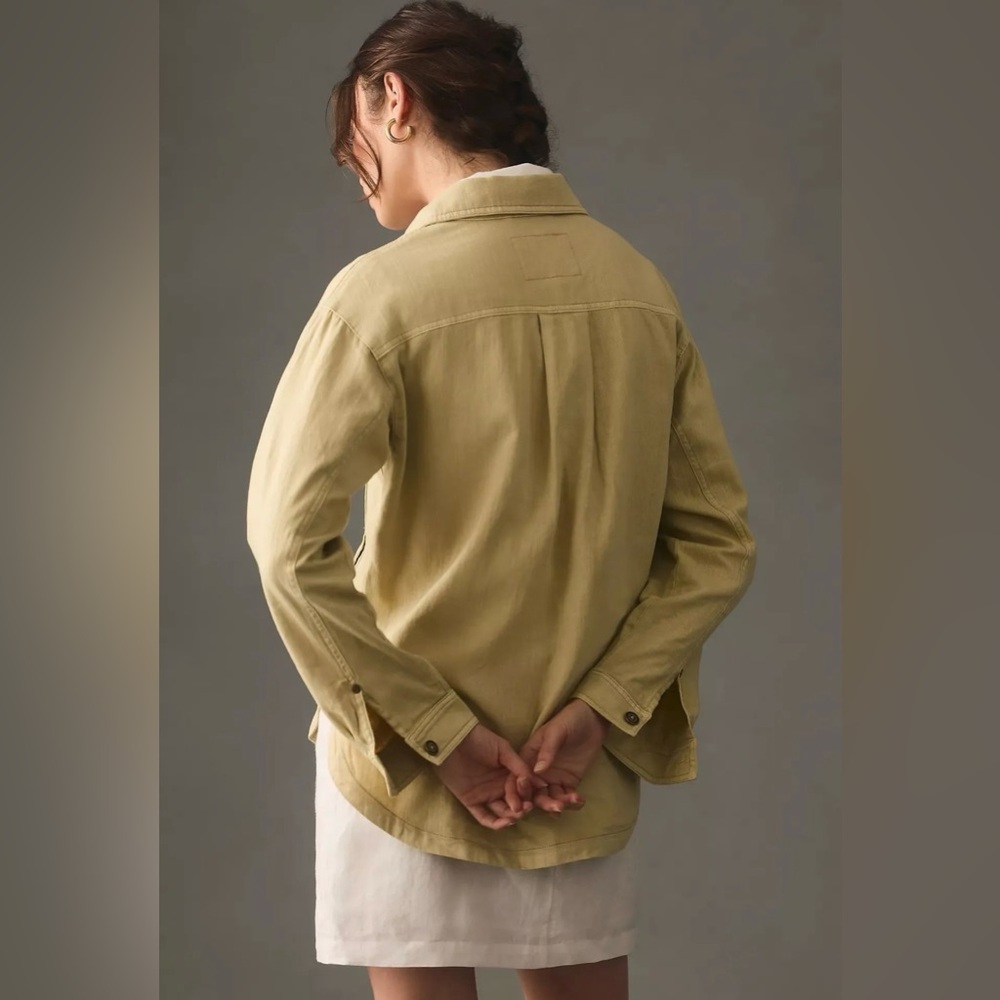 Pilcro Linen Shirt Jacket - Picture 3 of 6